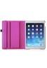 Apple iPad 2/3/4 360 Rotaing Pu Leather with Viewing Stand Plus Free Stylus Case Cover for Apple iPad 2-Pink
